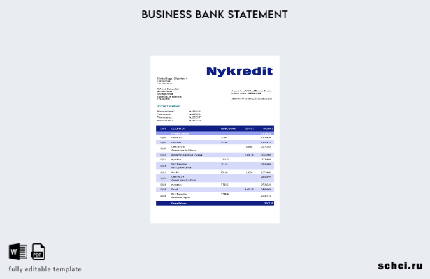 Загрузка в цифровом формате. Положение об организации Nykredit Bank. Шаблон в фо